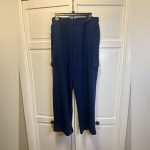 Cuddl Duds Women's Wide Leg Lightweight Comfort Cargo Lounge Pants Size Large